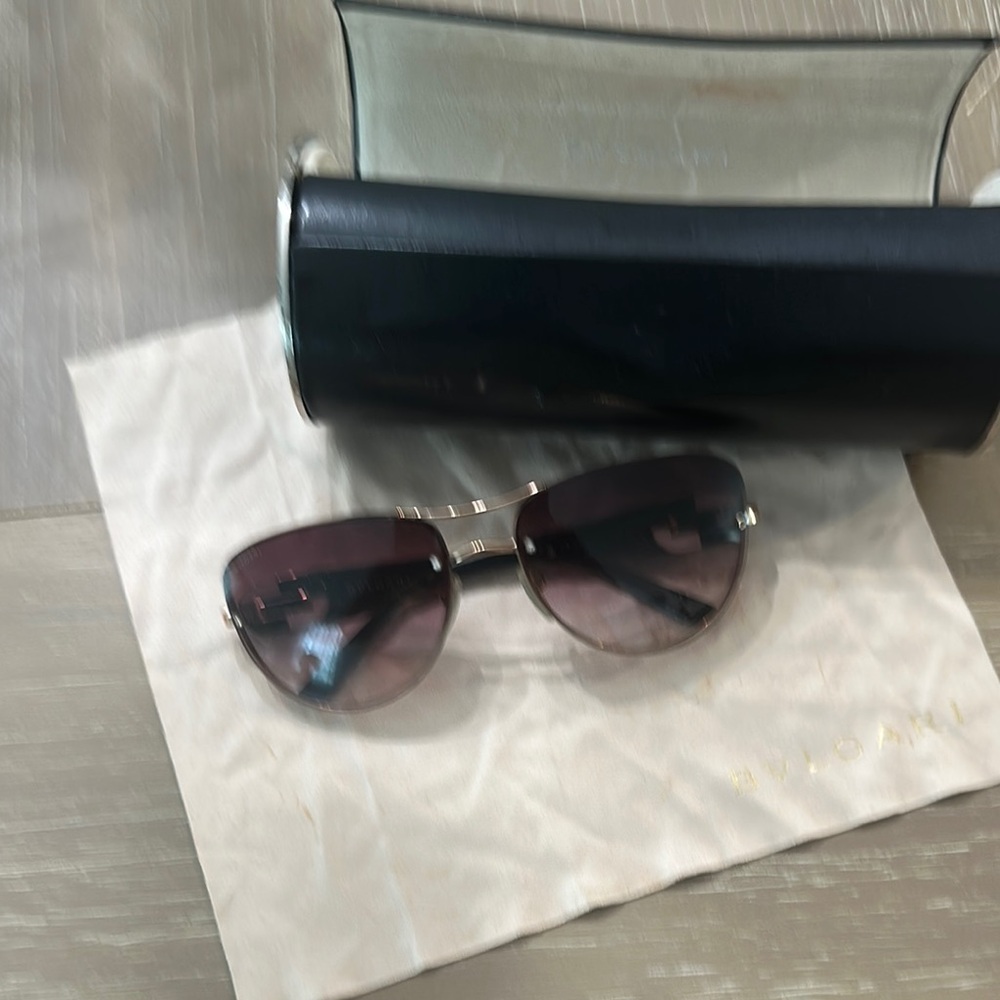 Bulgari Women's Sunglasses with Gold Accents
